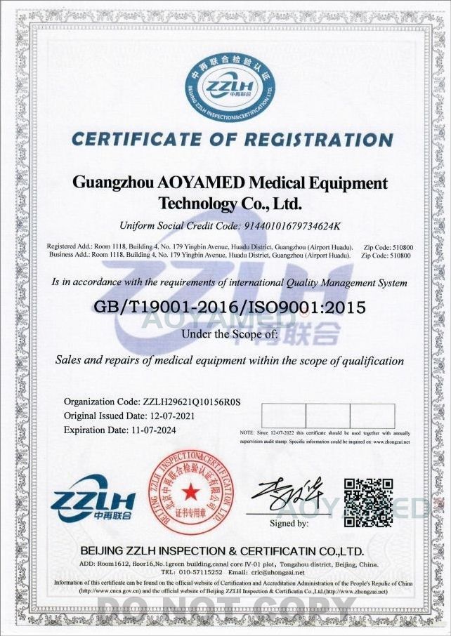 ISO9001：2015 Certtificate of Registration